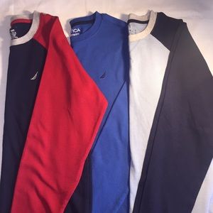 Boys long sleeve Nautica t-shirts lot of 3